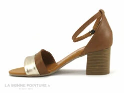 Shoelab LYLIROSE Platine - Marron Camel - Sandale Talon Epais -LA BONNE POINTURE Soldes cd24607c73b9e66c561f35ea11d5d5ef img 1576.jpg 148535