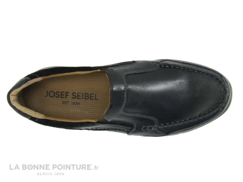 Josef Seibel 25319 Enrico Noir - Mocassin Confort Homme Cuir Noir 7 Josef Seibel 25319 Enrico Noir - Mocassin Confort Homme Cuir Noir – Image 5