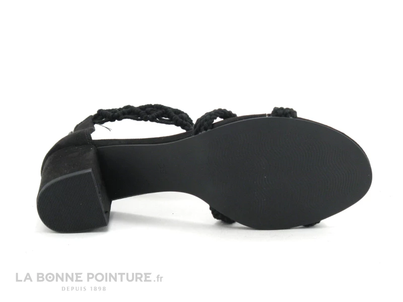 Marco Tozzi 2-28330-24 Black - Sandale Noir Talon Haut - Cordon 6 Marco Tozzi 2-28330-24 Black - Sandale Noir Talon Haut - Cordon – Image 4