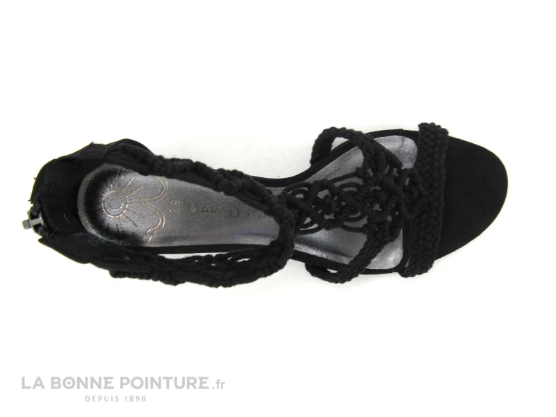 Marco Tozzi 2-28330-24 Black - Sandale Noir Talon Haut - Cordon 7 Marco Tozzi 2-28330-24 Black - Sandale Noir Talon Haut - Cordon – Image 5