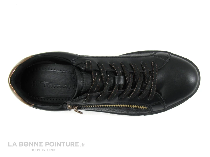Tamaris 1-23313-29 Black Cooper - Basket Basse Noire Femme 7 Tamaris 1-23313-29 Black Cooper - Basket Basse Noire Femme – Image 5