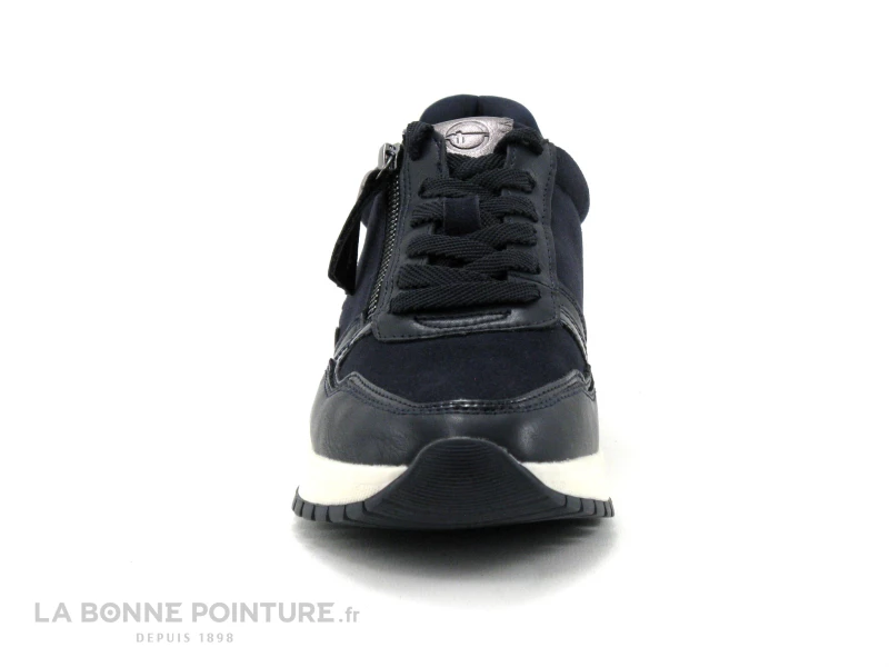 Tamaris 1-23709-27 Navy - Sneakers Bleu Marine -Semelle Compensee 4 Tamaris 1-23709-27 Navy - Sneakers Bleu Marine -Semelle Compensee – Image 2