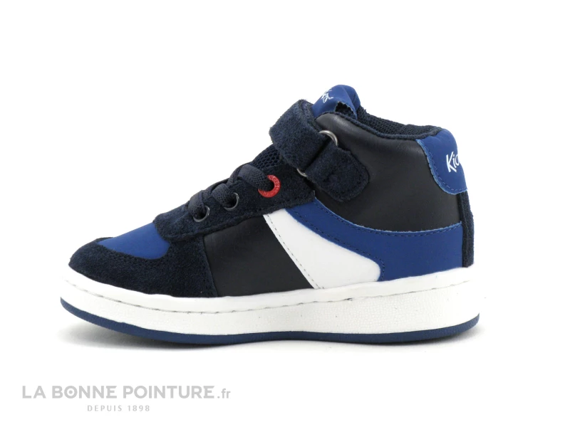 Kickers BILBON BB MID - Marine Bleu Blanc - Basket Montante GARCON 5 Kickers BILBON BB MID - Marine Bleu Blanc - Basket Montante GARCON – Image 3