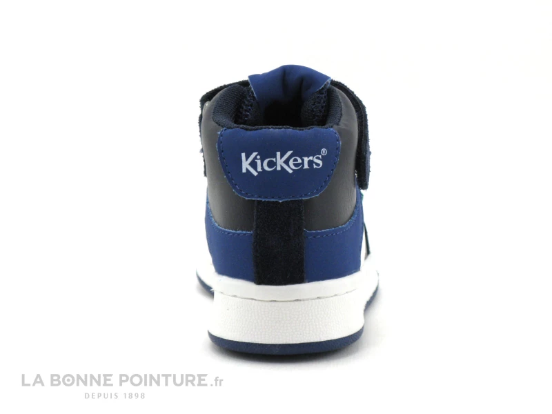 Kickers BILBON BB MID - Marine Bleu Blanc - Basket Montante GARCON 6 Kickers BILBON BB MID - Marine Bleu Blanc - Basket Montante GARCON – Image 4