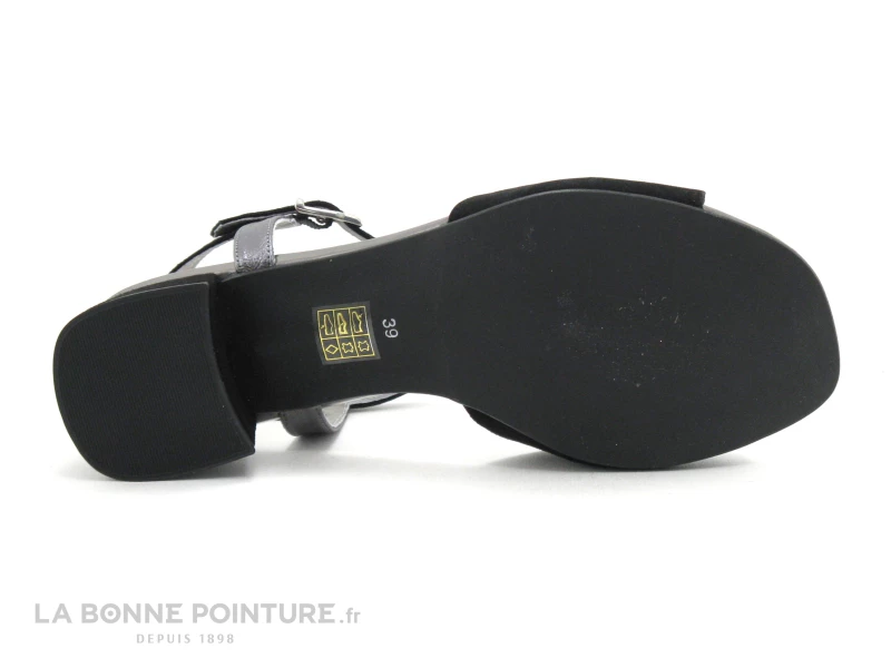 Brenda Zaro F2702 Suede Noir - Bride Salome - Sandale Talon 9 Brenda Zaro F2702 Suede Noir - Bride Salome - Sandale Talon – Image 7