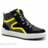 Geox WEEMBLE J26HAB - Black Yellow - Sneakers Montante GARCON