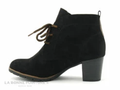 Marco Tozzi 2-25107-27 Black - Bottine Noire Talon - Lacet Marron -LA BONNE POINTURE Soldes cd24607c73b9e66c561f35ea11d5d5ef img 1940.jpg 162306