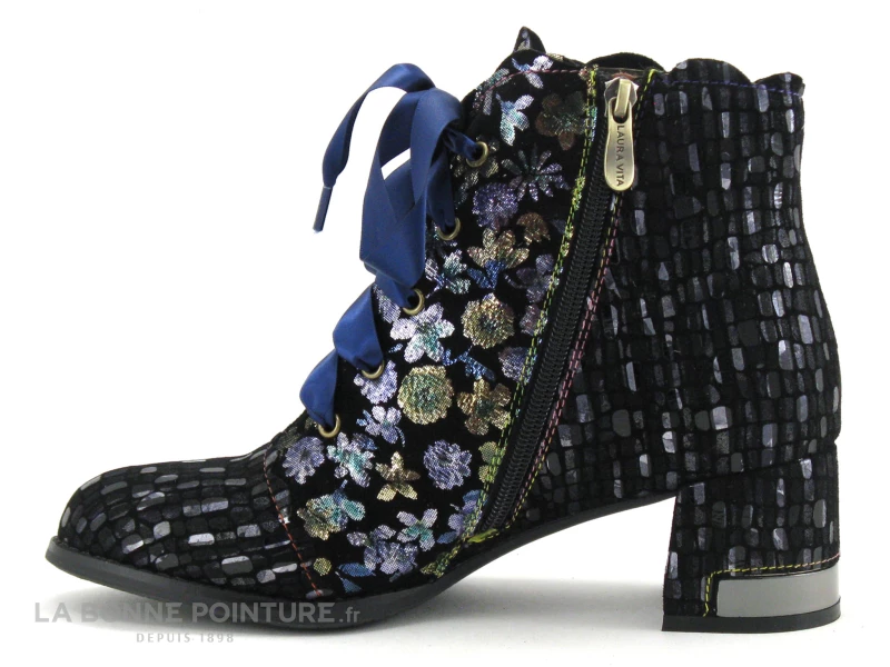 Laura Vita GYCROO 11 Acier - Boots Femme Petit Talon 5 Laura Vita GYCROO 11 Acier - Boots Femme Petit Talon – Image 3