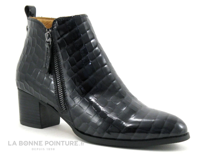 MamZelle TILIA Croco Verni Noir - Boots Mode Femme 7 MamZelle TILIA Croco Verni Noir - Boots Mode Femme – Image 5