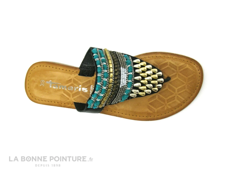 Tamaris 1-27100-28 Black Comb - Tong Noire Perles 8 Tamaris 1-27100-28 Black Comb - Tong Noire Perles – Image 6