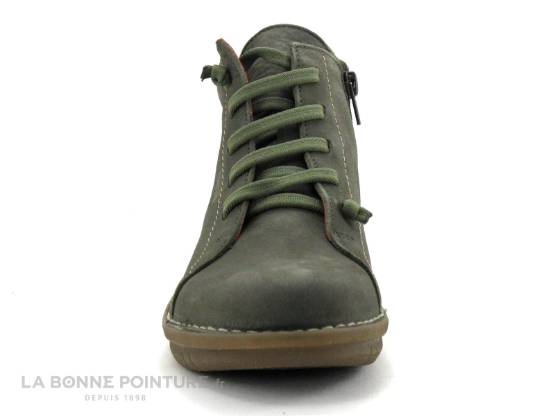 Jungla 7552 Kaki - Chaussure Montante Femme Avec Elastique Et Zip 4 Jungla 7552 Kaki - Chaussure Montante Femme Avec Elastique Et Zip – Image 2