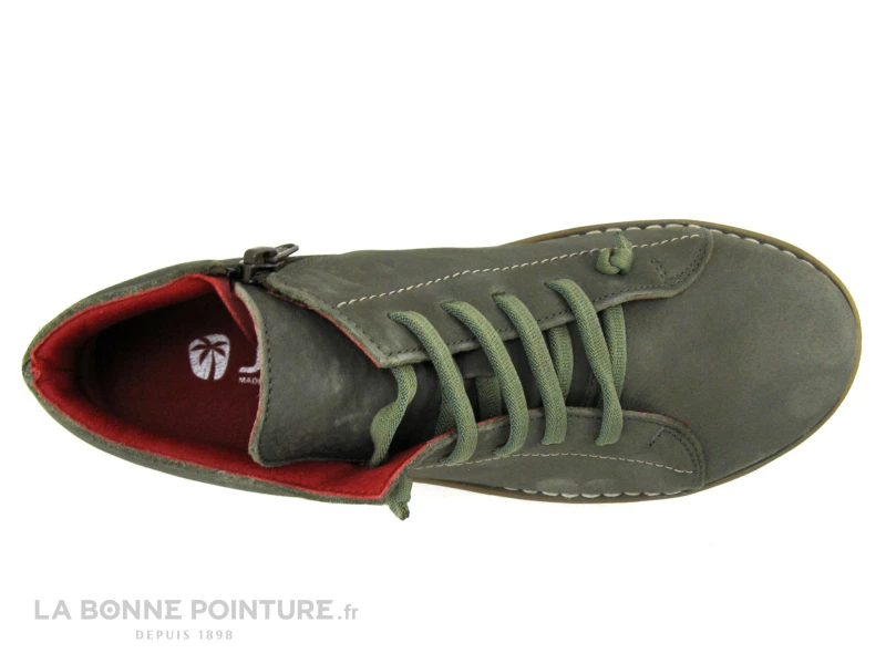 Jungla 7552 Kaki - Chaussure Montante Femme Avec Elastique Et Zip 8 Jungla 7552 Kaki - Chaussure Montante Femme Avec Elastique Et Zip – Image 6