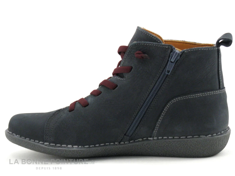 Jungla 7283 Gris - Lacet Elastique Bordeaux - Boots Femme 5 Jungla 7283 Gris - Lacet Elastique Bordeaux - Boots Femme – Image 3