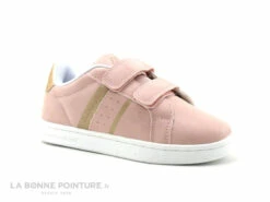 Kappa LOGO ALPHA - Pink Metallic 311CFW - Basket Fille Rose - Velcros