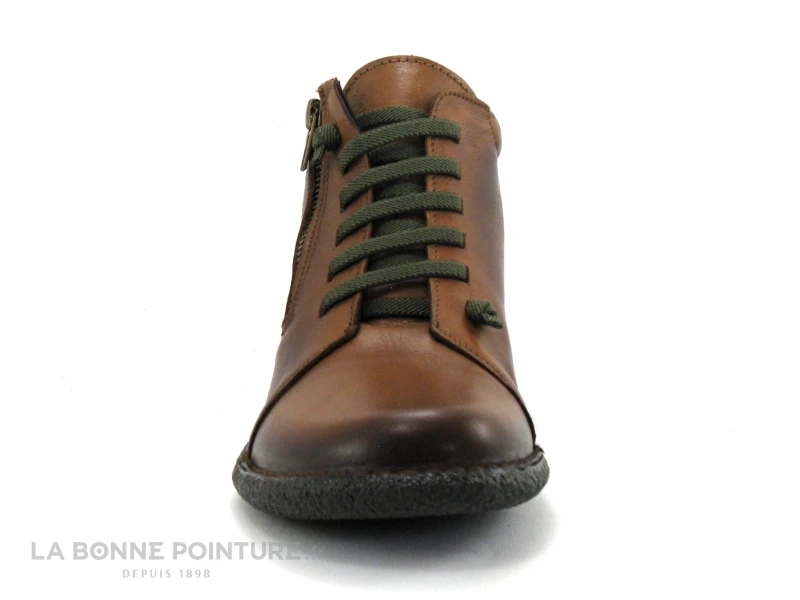 Brans 13580 Marron - Elastique Kaki - Boots Femme 4 Brans 13580 Marron - Elastique Kaki - Boots Femme – Image 2