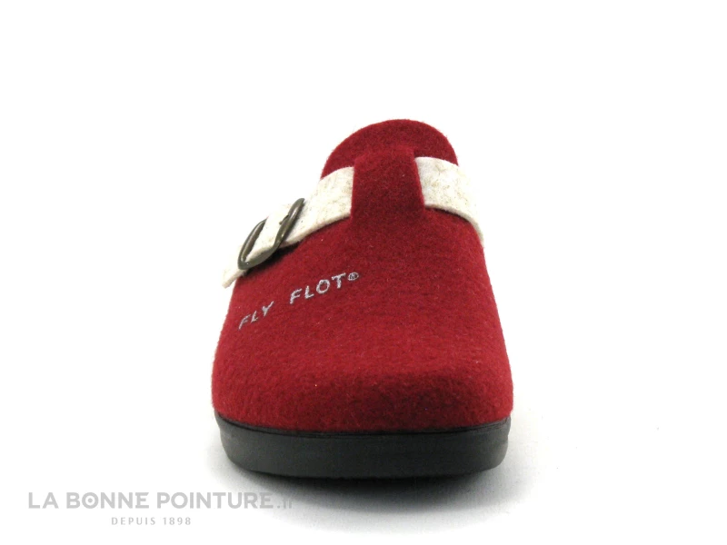 Fly Flot FOUFOU Bordeaux - Ecru - Pantoufle Mule Reglable Femme 4 Fly Flot FOUFOU Bordeaux - Ecru - Pantoufle Mule Reglable Femme – Image 2
