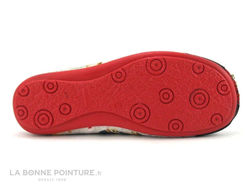 Ouf TALO Rouge Gris - Femme En Hiver - Pantoufle Mule Femme 6 Ouf TALO Rouge Gris - Femme En Hiver - Pantoufle Mule Femme – Image 4