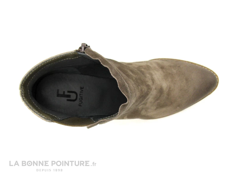 Fugitive ASFALT Vel Taupe - Python Taupe - Bottine Talon Haut 8 Fugitive ASFALT Vel Taupe - Python Taupe - Bottine Talon Haut – Image 6