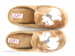 Ouf TACHIEN Saumon - Chien Blanc - Pantoufle Mule Femme -LA BONNE POINTURE Soldes cd24607c73b9e66c561f35ea11d5d5ef img 2374.jpg 174589