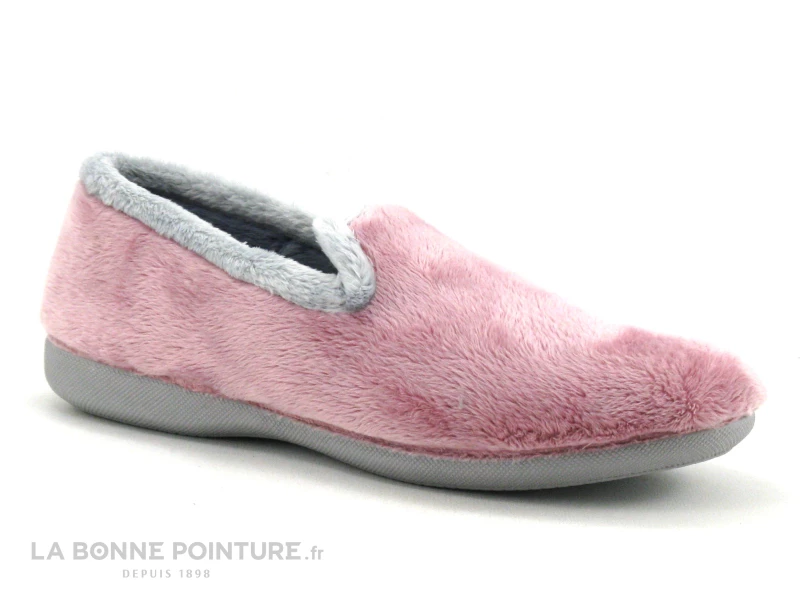 Ouf MALTO Rose Gris - Chausson Femme En Peluche 3 Ouf MALTO Rose Gris - Chausson Femme En Peluche