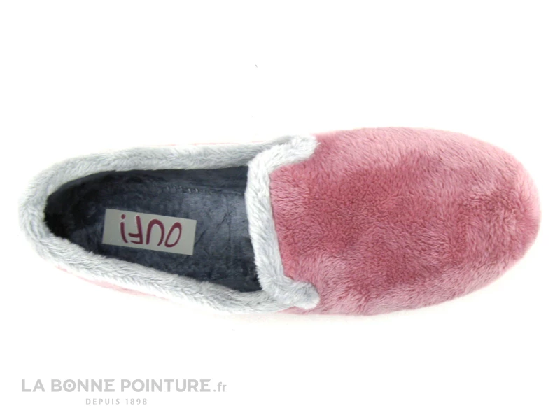 Ouf MALTO Rose Gris - Chausson Femme En Peluche 5 Ouf MALTO Rose Gris - Chausson Femme En Peluche – Image 3