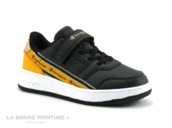 Champion ALTER LOW S32428 - Noir Jaune Beige - Sneakers GARCON