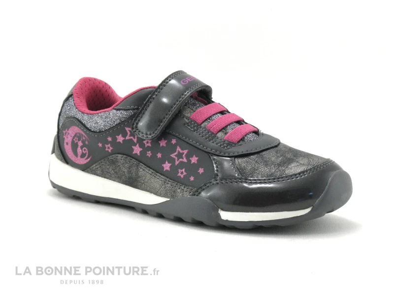 Geox JOCKER PLUS J04AUA Gris - Rose Fuchsia - Basket Fille 7 Geox JOCKER PLUS J04AUA Gris - Rose Fuchsia - Basket Fille – Image 5