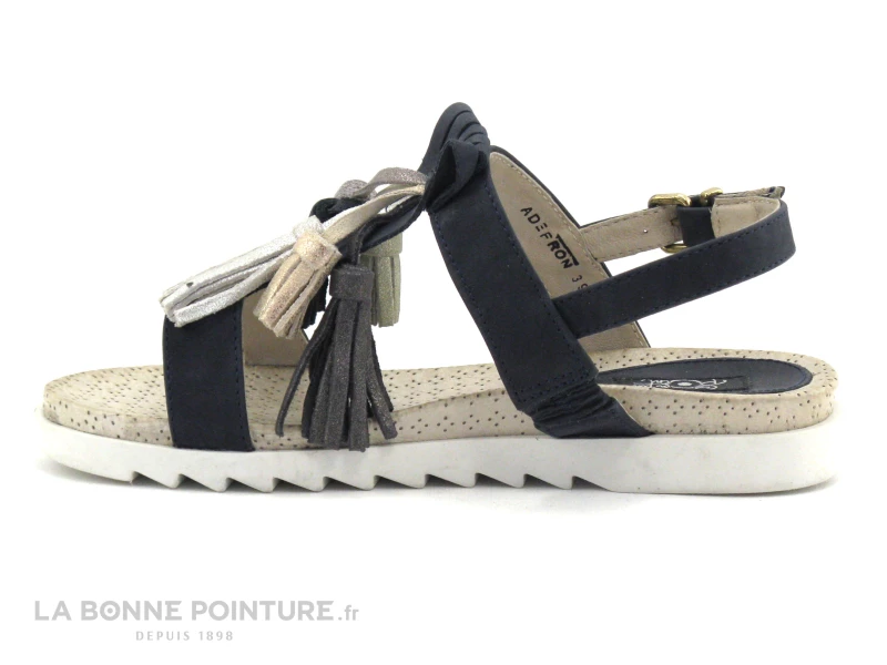 Com Un Point ADEPON Marine - Pompons - Nu-pieds 5 Com Un Point ADEPON Marine - Pompons - Nu-pieds – Image 3