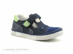 SK8 Noba - Bleu Marine - Vert - Chaussure Velcro GARCON