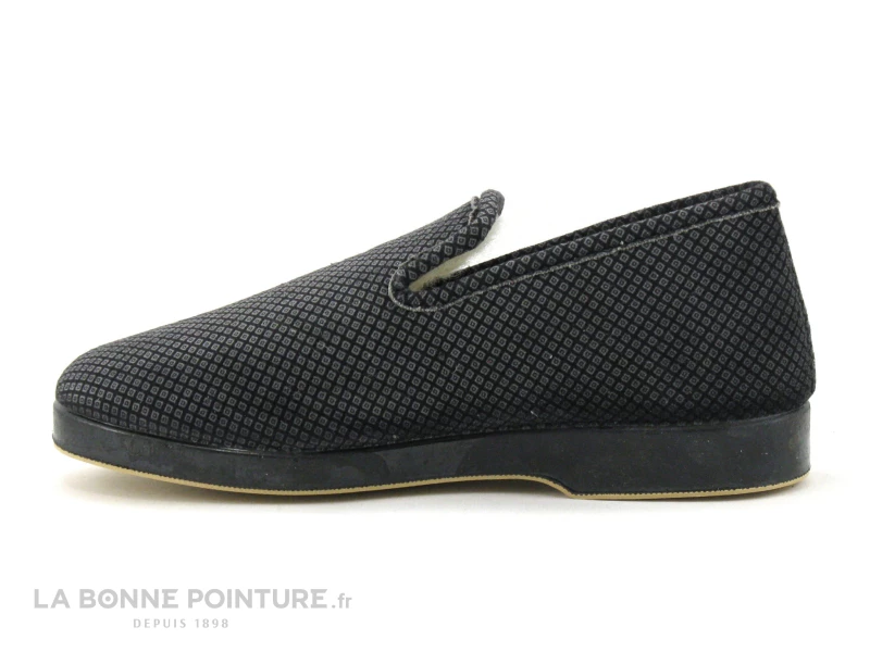 Ouf CANAL Gris Noir - Charentaise Homme Intérieur Laine 4 Ouf CANAL Gris Noir - Charentaise Homme Intérieur Laine – Image 2