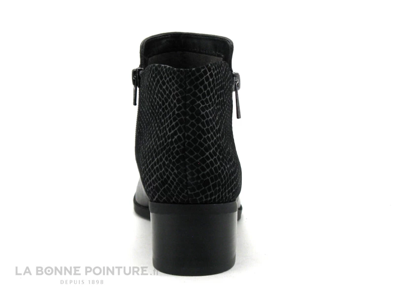 Fugitive RACINE Noir - LPILC45 LN146 - Boots Noires Talon Epais 6 Fugitive RACINE Noir - LPILC45 LN146 - Boots Noires Talon Epais – Image 4