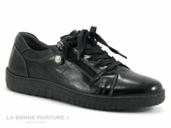 3 Points De Suspension KIAZIP 19450 Vernis Noir - Derby Femme