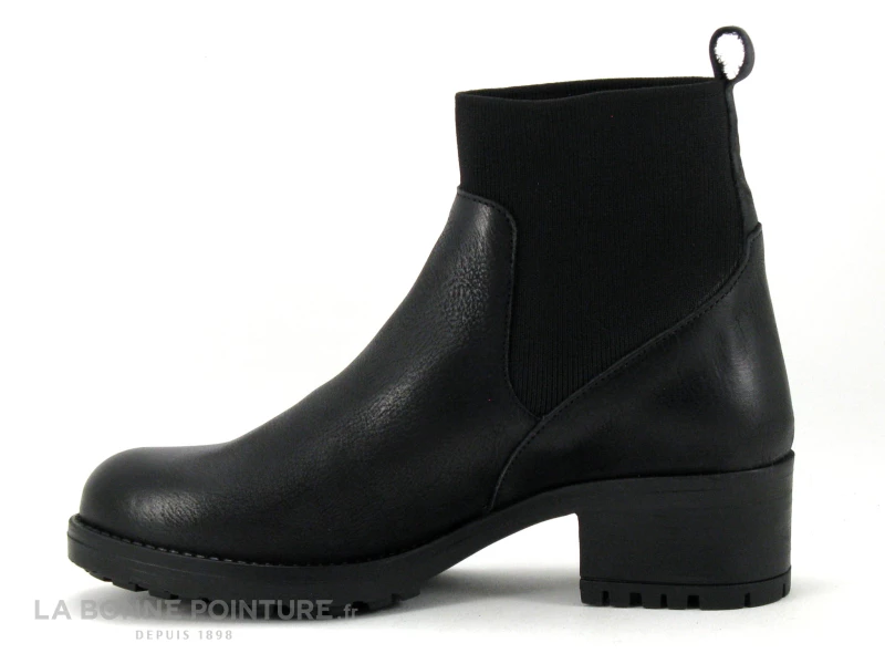 We Do CO99364 Noir - Haut Elastique - Bottine Femme Talon Large 5 We Do CO99364 Noir - Haut Elastique - Bottine Femme Talon Large – Image 3