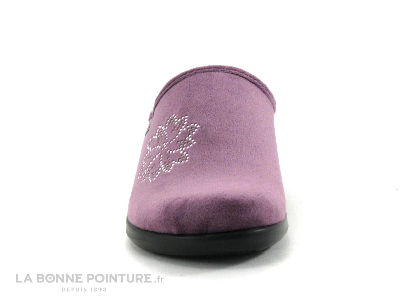 Fly Flot FLURE Lilas - Pantoufle Sabot Femme Velours Violet 4 Fly Flot FLURE Lilas - Pantoufle Sabot Femme Velours Violet – Image 2