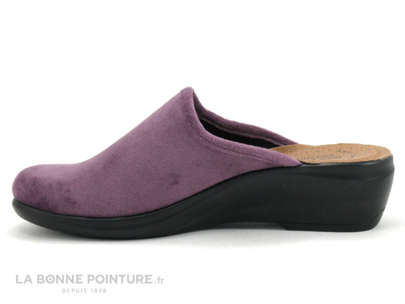 Fly Flot FLURE Lilas - Pantoufle Sabot Femme Velours Violet 5 Fly Flot FLURE Lilas - Pantoufle Sabot Femme Velours Violet – Image 3