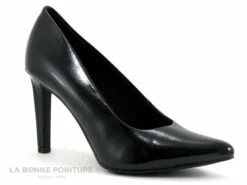 Marco Tozzi 2-22415-29 Black Patent - Escarpin Talon Aiguille Noir Verni
