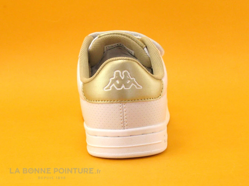 Kappa Tchouri EV Perfo White Gold - 3117M2W - Basket Fille Velcro 5 Kappa Tchouri EV Perfo White Gold - 3117M2W - Basket Fille Velcro – Image 3