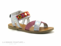 Wipop REGENCE Argent Rose - Miroirs - Nu-pieds Fille