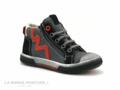 Bopy VEMIGIO - Gris Noir Rouge - Basket Montante GARCON