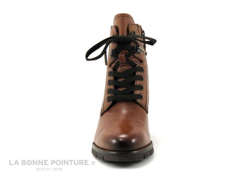 Tamaris 1-25103-27 Cognac Leather - Bottine Marron Talon Epais 4 Tamaris 1-25103-27 Cognac Leather - Bottine Marron Talon Epais – Image 2