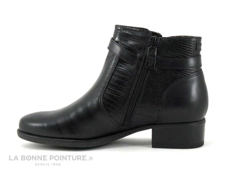 Tamaris 1-25373-27 - Bottine Femme Noire - Cotes Reptile 5 Tamaris 1-25373-27 - Bottine Femme Noire - Cotes Reptile – Image 3