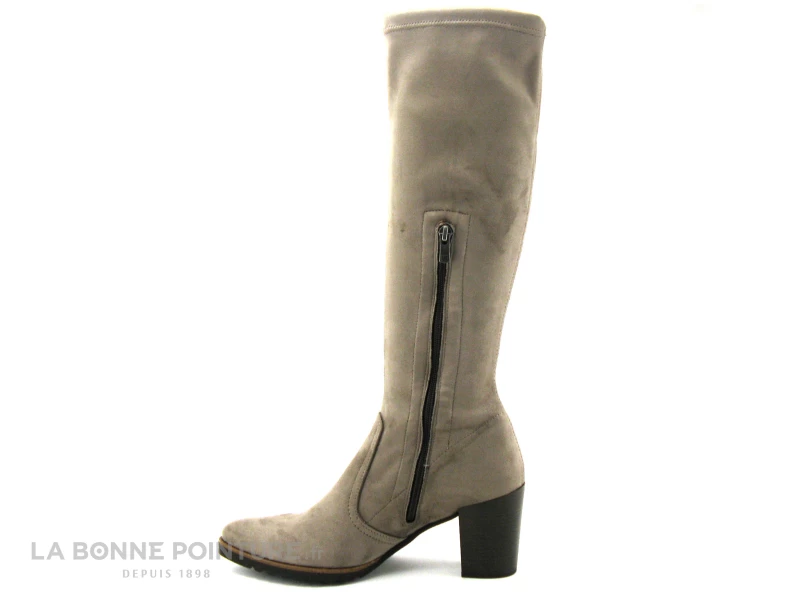 Dorking D7890 THAIS - Stretch Taupe - Botte Femme Talon Haut 5 Dorking D7890 THAIS - Stretch Taupe - Botte Femme Talon Haut – Image 3
