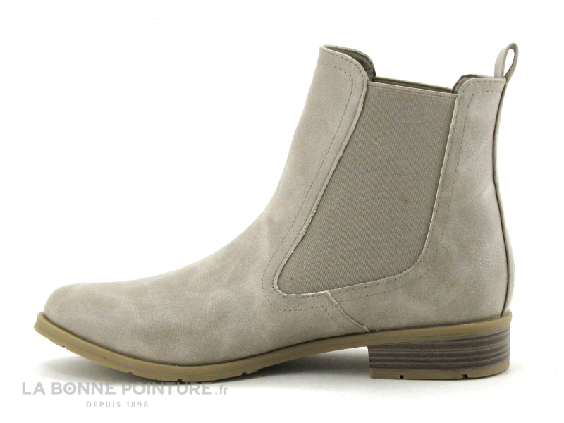 Marco Tozzi 2-25039-29 Ecru - Bottine Chelsea Femme Blanc Casse 5 Marco Tozzi 2-25039-29 Ecru - Bottine Chelsea Femme Blanc Casse – Image 3