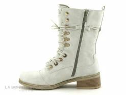 Mustang 1402 501 203 Glace - Bottine Blanche Femme -LA BONNE POINTURE Soldes cd24607c73b9e66c561f35ea11d5d5ef img 3318.jpg 175748