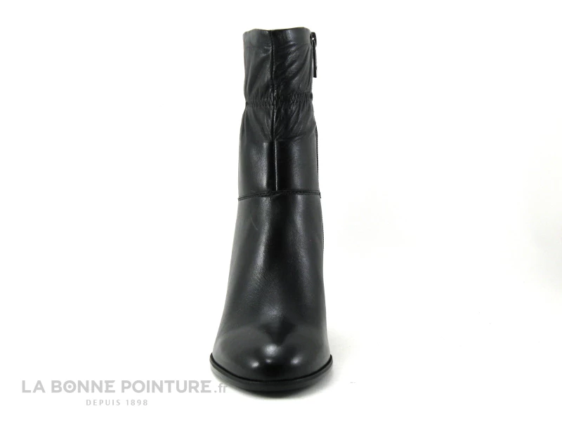 Tamaris 1-25368-27 Black Leather - Bottine à Talon Haut Cuir Noir 4 Tamaris 1-25368-27 Black Leather - Bottine à Talon Haut Cuir Noir – Image 2