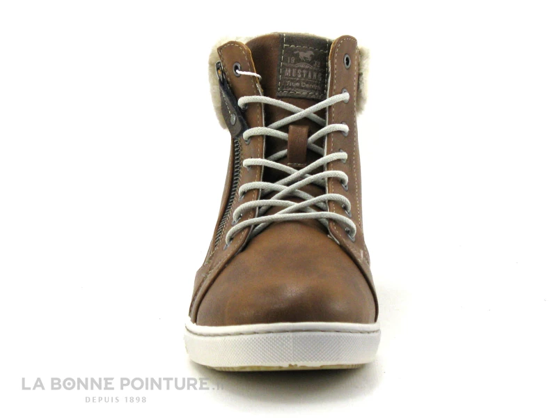 Mustang 1349 504 301 Marronnier - Basket Avec Col Fourrure Femme 4 Mustang 1349 504 301 Marronnier - Basket Avec Col Fourrure Femme – Image 2