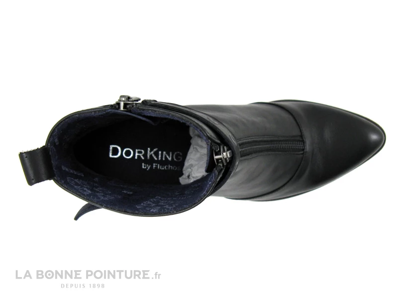 Dorking THAIS D8300 Sugar Negro - Bottine Noire - Talon Haut 7 Dorking THAIS D8300 Sugar Negro - Bottine Noire - Talon Haut – Image 5