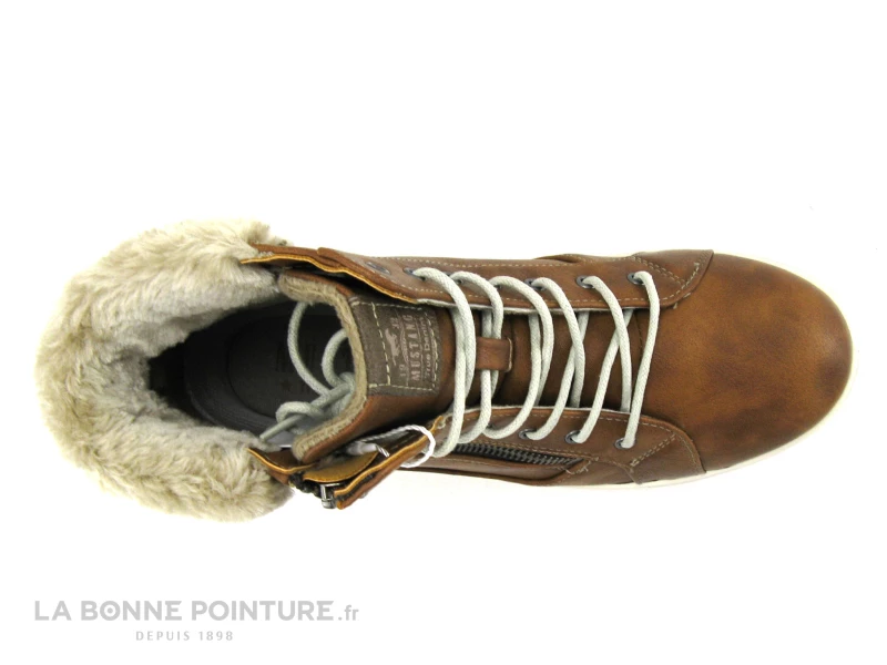 Mustang 1349 504 301 Marronnier - Basket Avec Col Fourrure Femme 8 Mustang 1349 504 301 Marronnier - Basket Avec Col Fourrure Femme – Image 6