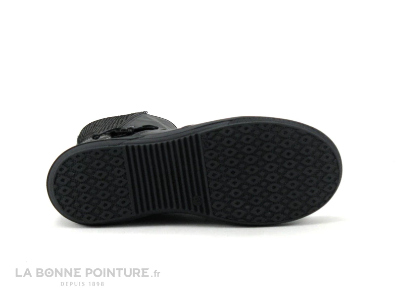 Bopy SIDIKI Noir - Fleur Argent - Botte Fille Cuir Noir 9 Bopy SIDIKI Noir - Fleur Argent - Botte Fille Cuir Noir – Image 7
