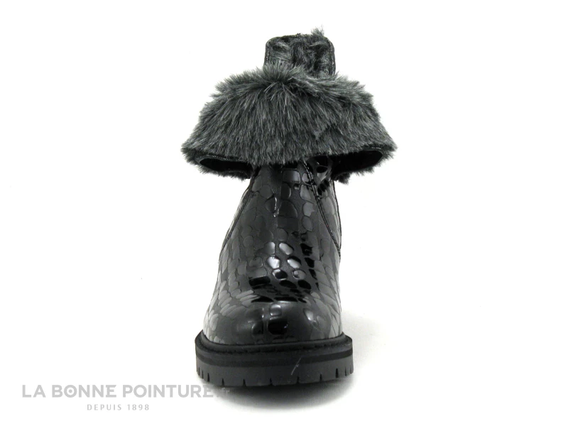 Hooper JUNO Croco Noir - Bottine Femme Interieur Fourrure 5 Hooper JUNO Croco Noir - Bottine Femme Interieur Fourrure – Image 3